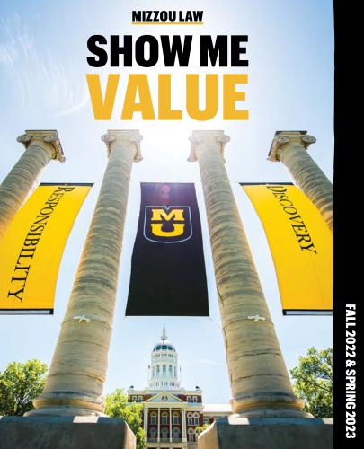the cover of the financial aid booklet with the mizzou columns