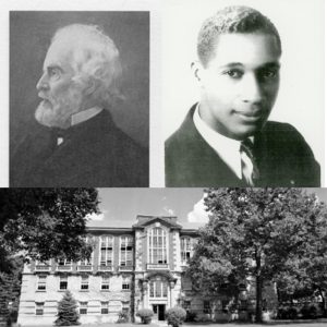 a photo montage of philemon bliss, lloyd gaines and tate hall, all in black and white