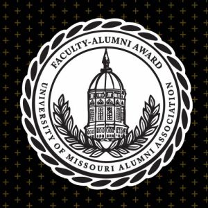 the mizzou alumni association faculty alumni award seal