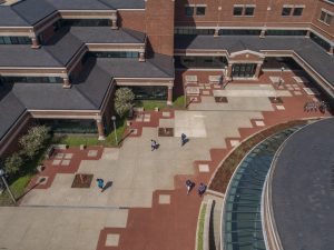 a photo of the Hulston Courtyard