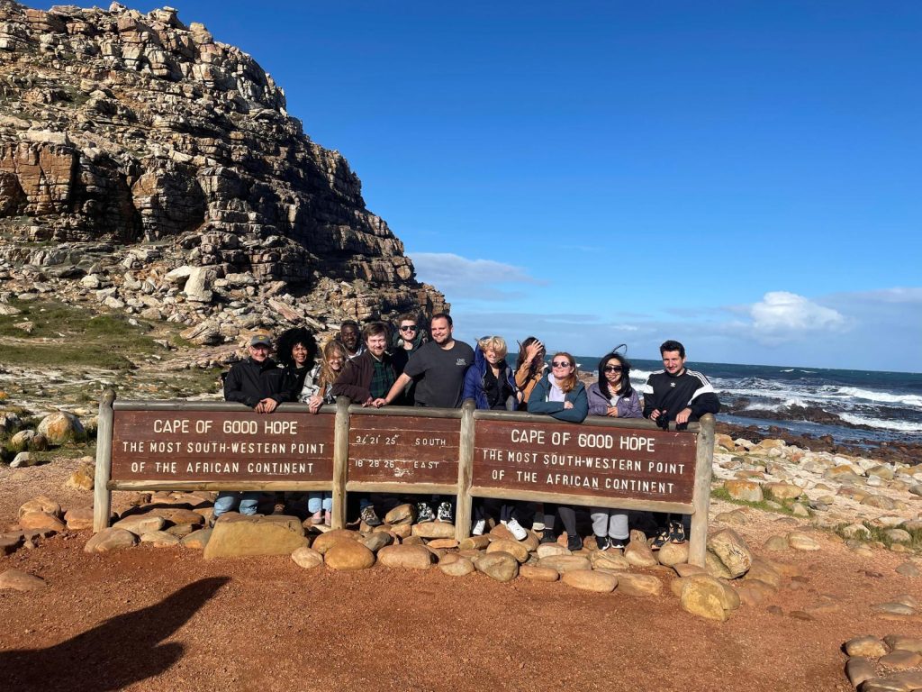 a photo of students at the cape of good hope