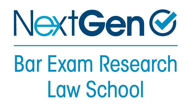 a logo saying next gen bar exam research law school