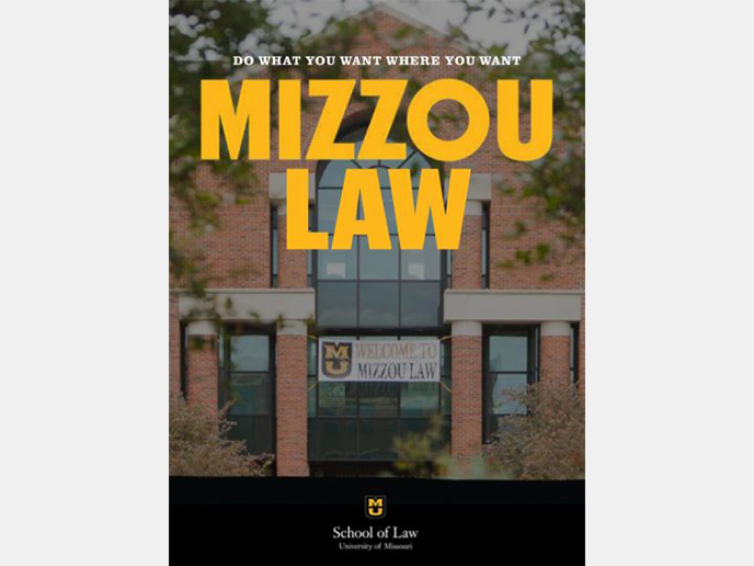 a cover of the mizzou law viewbook