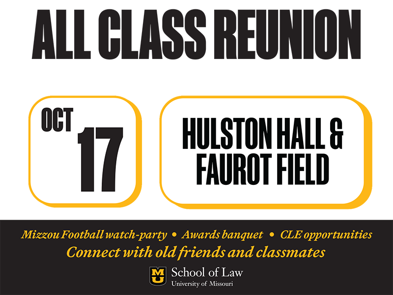 all class reunion oct. 17 hulston hall # faurot field